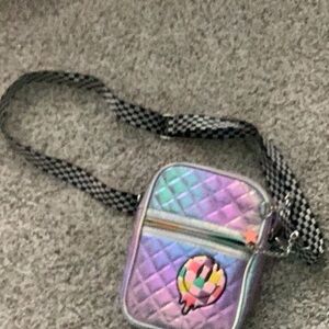 Holographic Quilted Crossbody Bag